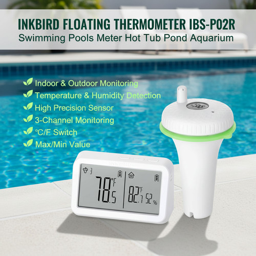 Drahtloses pool thermometer - drahtloses,