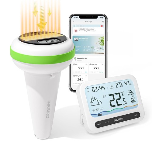 Inkbird solar poolthermometer - inkbird, solar-poolthermometer