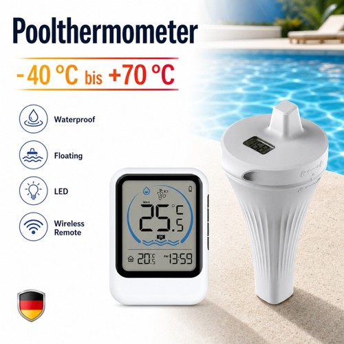 Poolthermometer kabellos
